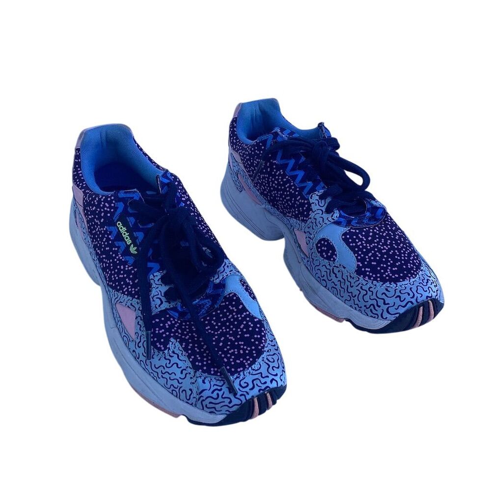 Adidas Falcon Satin Print‎ Women's Sneakers Multicolor Size 9.5